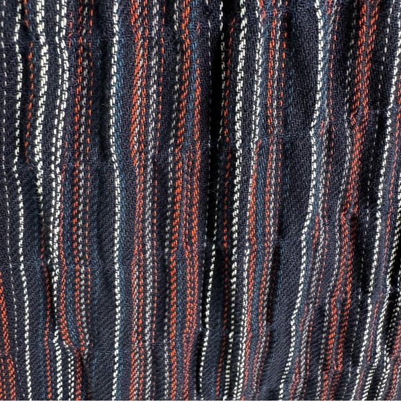 NWT Moon River Anthropologie Women's Cotton Striped Mini Dress Navy Blue Size S - Picture 5 of 11